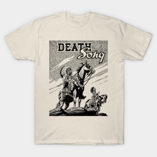 Death Song Native American Horse Buffalo Bill Wild West Western Cowboy Retro Comic T-Shirt